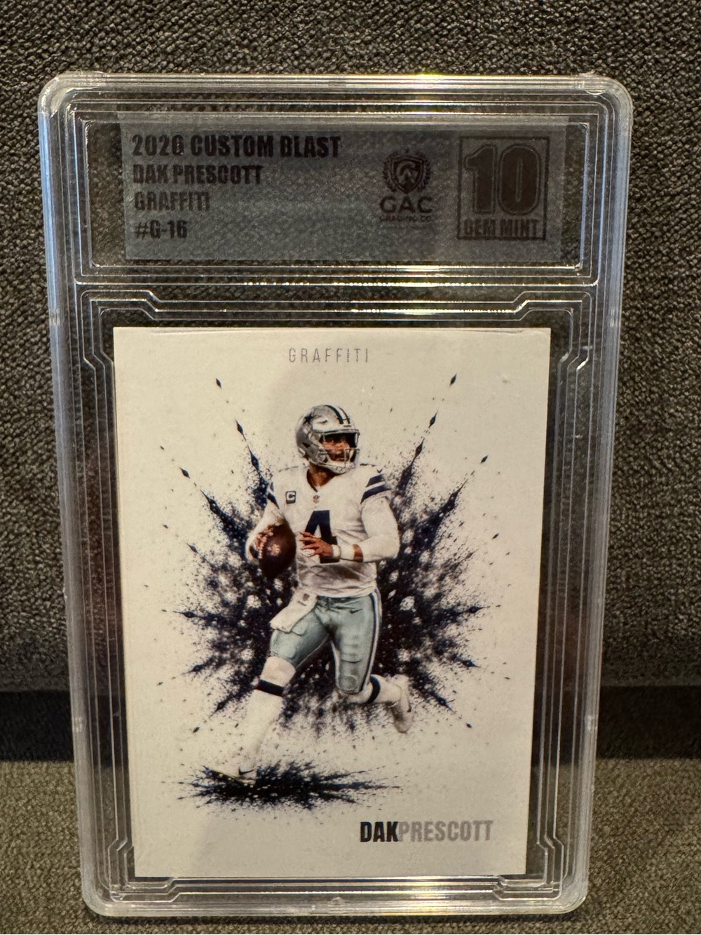 Dak Prescott Custom Blast Graffiti #G-16 GAC 10 Gem Mint